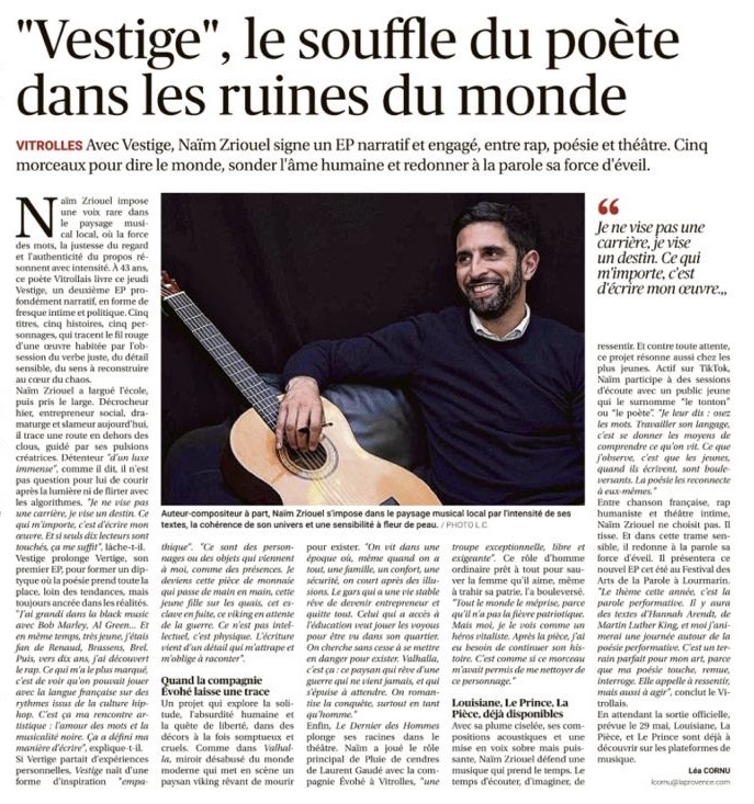 Article La Provence — VESTIGE
